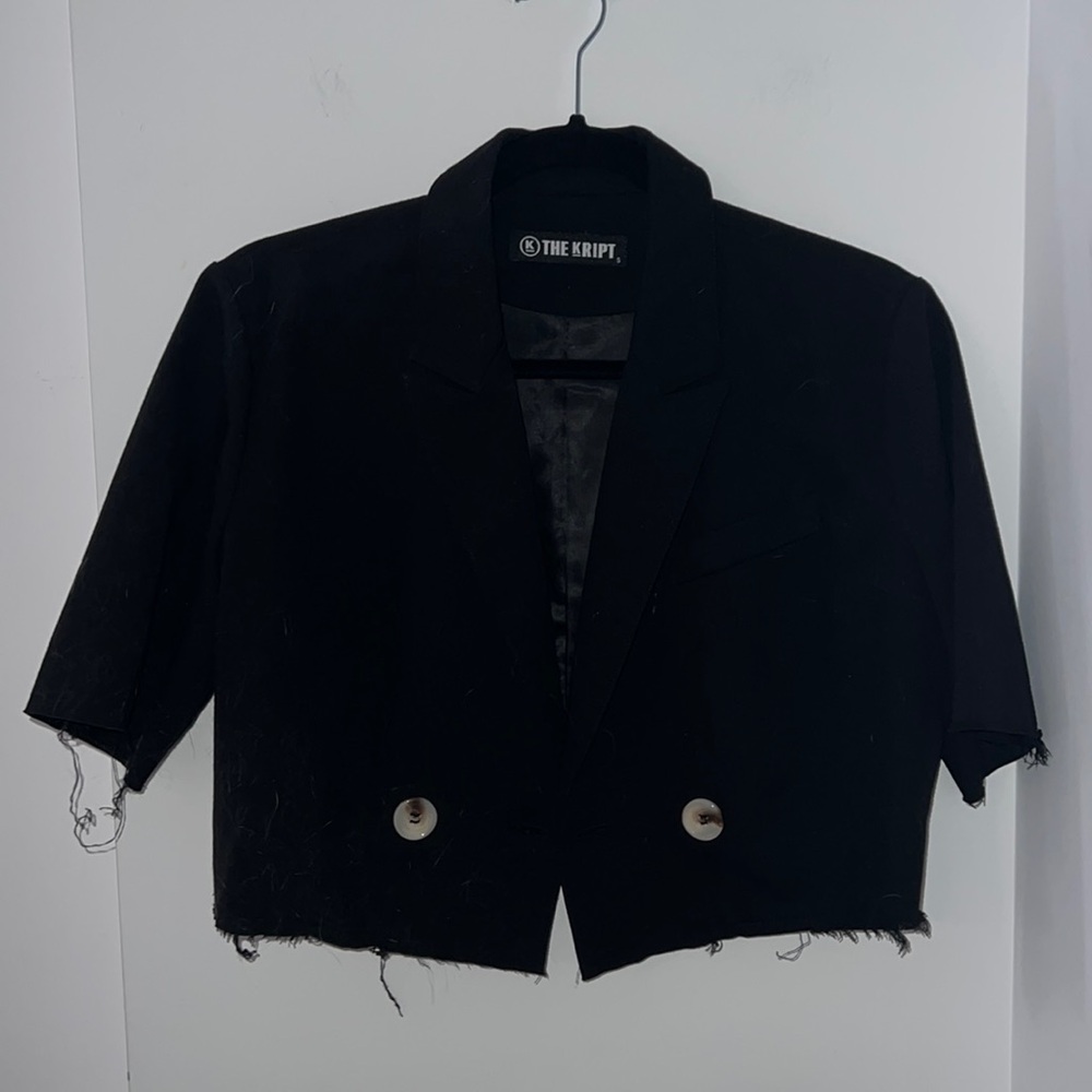 cropped blazer